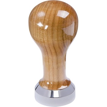 Buna Café tamper čerešňa lak, nerez lesk, plochý 41 mm