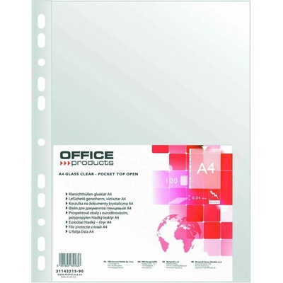 OFFICE PRODUCTS A4 z krystalického PP 40 mikronů 100 kusů