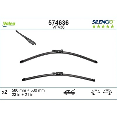 Valeo Silencio X-TRM 580+530 mm VA 574636