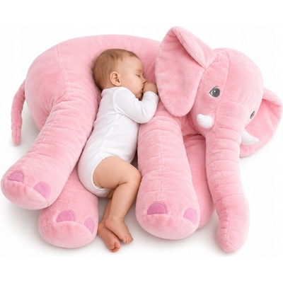 slon Miś Gustaw Elephant Ikea Jattestor růžový 70 cm