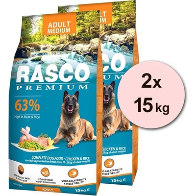 Rasco premium Adult Medium 2 x 15 kg