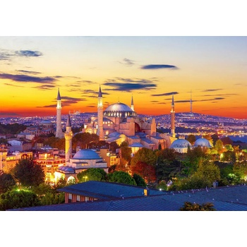 Image 1 of Enjoy - Puzzle Hagia Sophia at Sunset, Istanbul - 1 000 piese