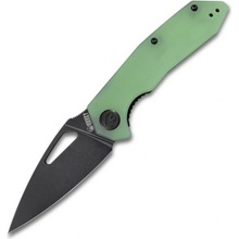 KUBEY Coeus Liner Lock Thumb Open Folding Knife Jade G10 Handle KU122E