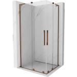 Mexen Velar L Duo плъзгаща се душ кабина 100 x 90 см, прозрачна, розово злато - 871-100-090-02-03-60 (871-100-090-02-03-60)