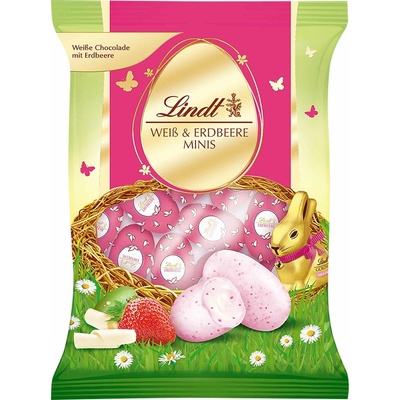 Lindt Weiß & Erdbeere Mini-vejce 100 g