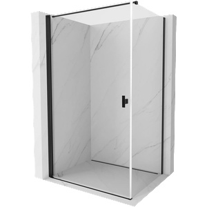 Mexen Mist-B душ кабина отваряща се 70 x 85 см, прозрачна, черна - 8A2T-070-085-70-00 (8A2T-070-085-70-00)