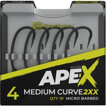 RidgeMonkey Ape-X Medium Curve 2XX Barbed vel.2 10 ks