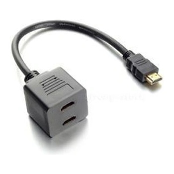 Estillo Сплитер Estillo, HDMI(м) към 2x HDMI(ж), черен