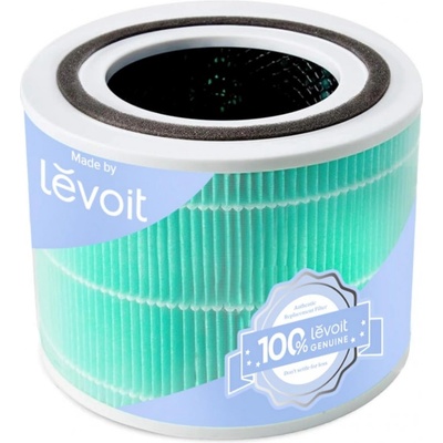 Levoit Резервен филтър за пречиствател на въздух Levoit Core 300/300S/P350/300P, 1 бр, 3 степенна филтрация, H13 True HEPA, Срещу токсини, Тюркоаз (Core 300 - toxins)