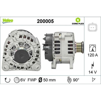 VALEO Alternátor VALEO 200005