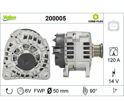 VALEO Alternátor VALEO 200005