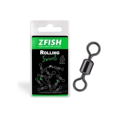 Zfish Obratlík Rolling Swivel Velikost 16 15kg 10ks – Zbozi.Blesk.cz