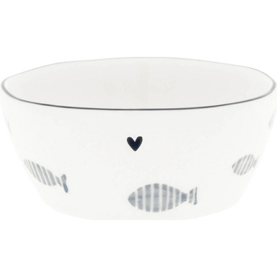 Bastion Collections Keramická miska White Patterns Ryby 80 ml
