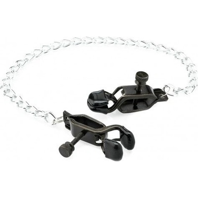 Zenn Nipple Clamps with Chain, kovové svorky na bradavky