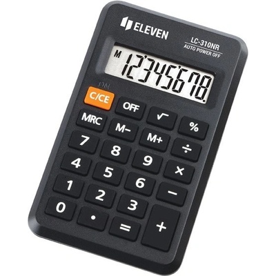 Eleven kalkulačka LC310NR, černá, kapesní, osmimístná