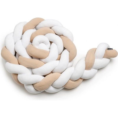 T-TOMI Pletený mantinel White + Beige