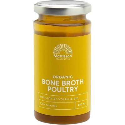 Mattisson Healthstyle Organic Bone Broth Poultry, 240 ml, Mattisson Healthstyle (MT3034)