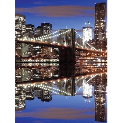 Preinterier Fototapeta panel - PL0245 - Brooklynský most v noci vlies - 206cm x 275cm