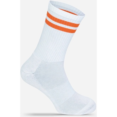 Mr. Socks Basic L 05004 tenisové COT885004778zp-white/orang