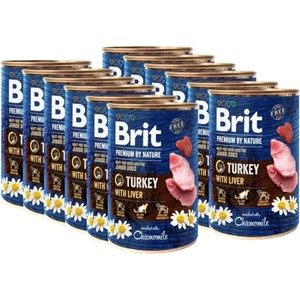 Brit Premium by Nature Junior Пуйка с черен дроб 12x400г