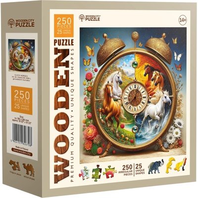 Wooden City Дървен пъзел Wooden City от 250 части - Коне (HE 0308-L)