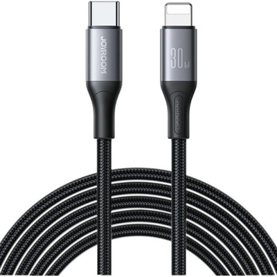 Joyroom S-A28 opletený nabíjací a dátový USB-C na Lightning 2m černý