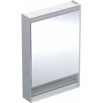 Geberit Огледален шкаф Geberit One ComfortLight с ниша лява 60 см, анодизиран алуминий (505.830.00.1)