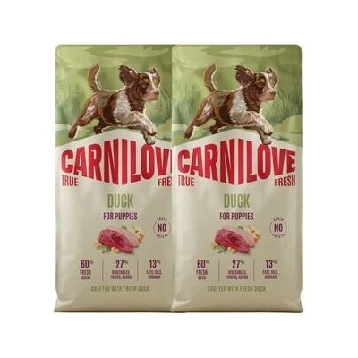 Carnilove True Fresh Dog Duck Puppies 2 x 12 kg