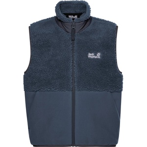 Jack Wolfskin Детски поларен елек Jack Wolfskin Kid's Ice Curl Vest Fleece vest - Midnight Sky - размер 176 (EU) (703-7844-0217)