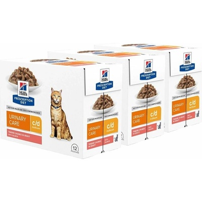 Hill's Prescription Diet c/d Péče o močový systém losos 36 x 85 g