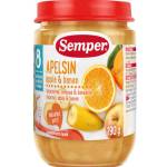 Semper Плодов десерт Semper - Портокал, ябълка и банан, 190 g (9523) - ozone