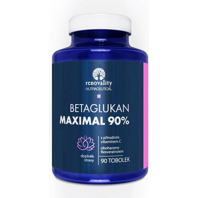 Renovality Betaglukan 90% MAXIMAL s Vitamínom C prírodného pôvodu 90 toboliek