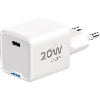 WINNER GROUP-WG - Адаптер за бързо зареждане 1xUSB-C Power Delivery 20W бял (WN0048)