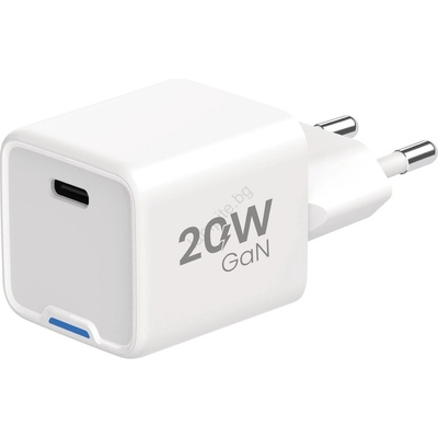 WINNER GROUP-WG - Адаптер за бързо зареждане 1xUSB-C Power Delivery 20W бял (WN0048)