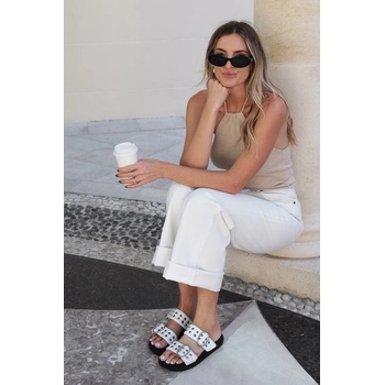 Emu Australia чехли обувки с равна подметка дамски кожени Bondi Buckle 2.0 (W13306.COCT)