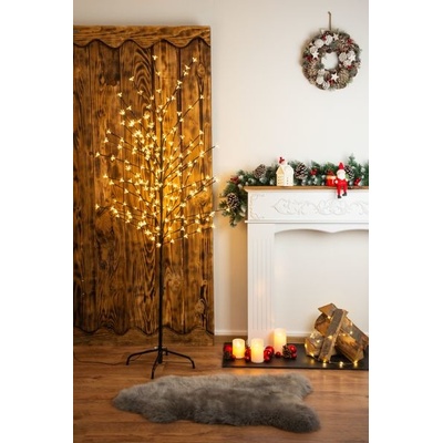 Strom MagicHome Cherry Tree,192 LED teplá biela, jednoduché svietenie, 230 V, 50 Hz, IP44, exteriér, L-1,80 m