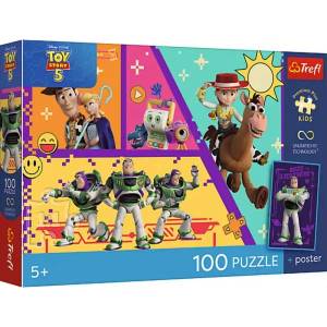 Trefl Trefl: Играта на играчките 5. Играчки в действие Premium Plus Kids пъзел - 100 части (16556)