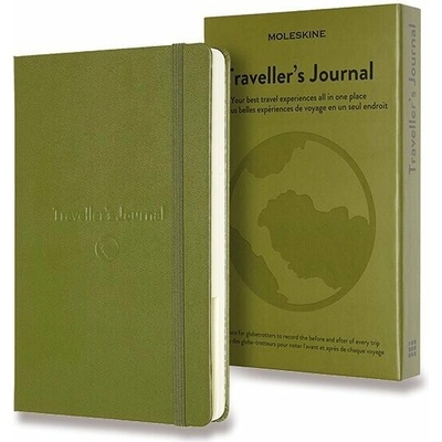 Zápisník Moleskine Passion Travel Journal - tvrdé desky - L, khaki
