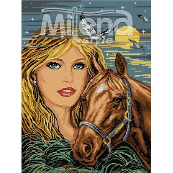 Milena Style Пълнолуние - гоблен със схема конци Ariadna 1: 1