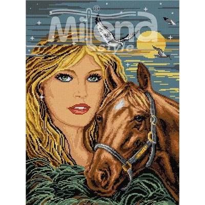 Milena Style Пълнолуние - гоблен със схема конци Ariadna 1: 1