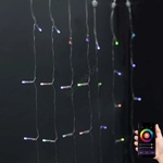 Nedis WIFILXC01C180 - LED RGB коледна завеса 180xLED/7 функции 6m IP65 Wi-Fi Tuya (NE0502)