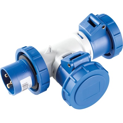 ELMARK Ec690 АДАПТОР 1 ЩЕПСЕЛ/2 КОНТАКТА 3p+e 16А ip67 (ec690732)