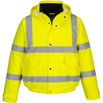 Portwest bunda bomber S463 Hi-Vis zateplená nepromokavá reflexní žltá