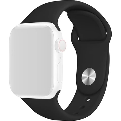 Rimeno Силиконова каишка за Apple Watch 42/44/45/49 мм, черна (RSJ-01-00A-1)
