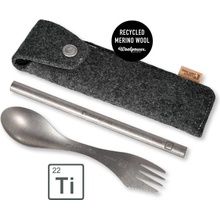 Light My Fire Spork'n Straw Kit Titanium