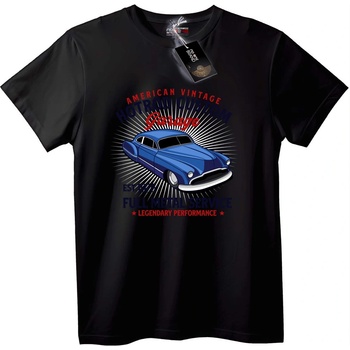 NOONEBRAND Тениска Американски Винтидж Hotrod Гараж - 7XL, White