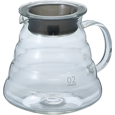Hario V60 стъклен сървър - V60-02 600 ml (XGSR-60TB)