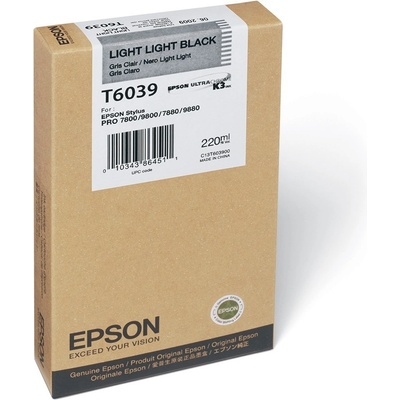 Epson T6039 Light Light Black - originálny