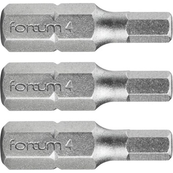 Fortum Комплект от 3 шестостенни накрайника FORTUM, H 4 x 25 мм, S2 4741505 (4741505)