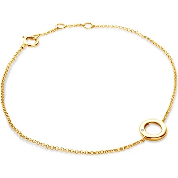 SAVICKI Гривна с халка Savicki: злато, диамант